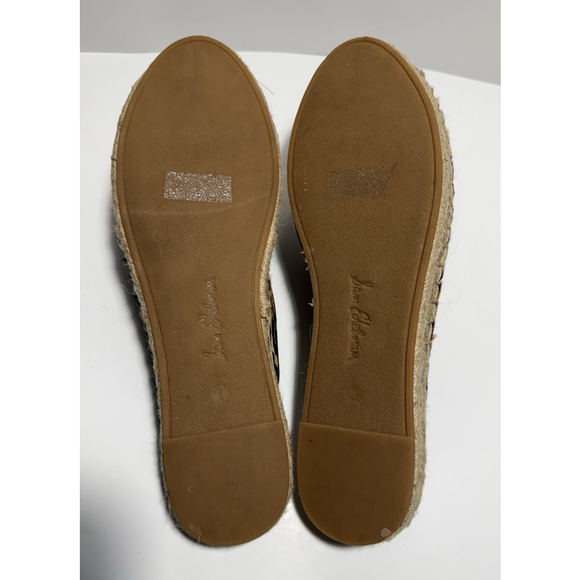 Sam Edelman Kerry Leopard Print Leather Fabric Espadrille Mule Slip On Size 9 M - Picture 13 of 13